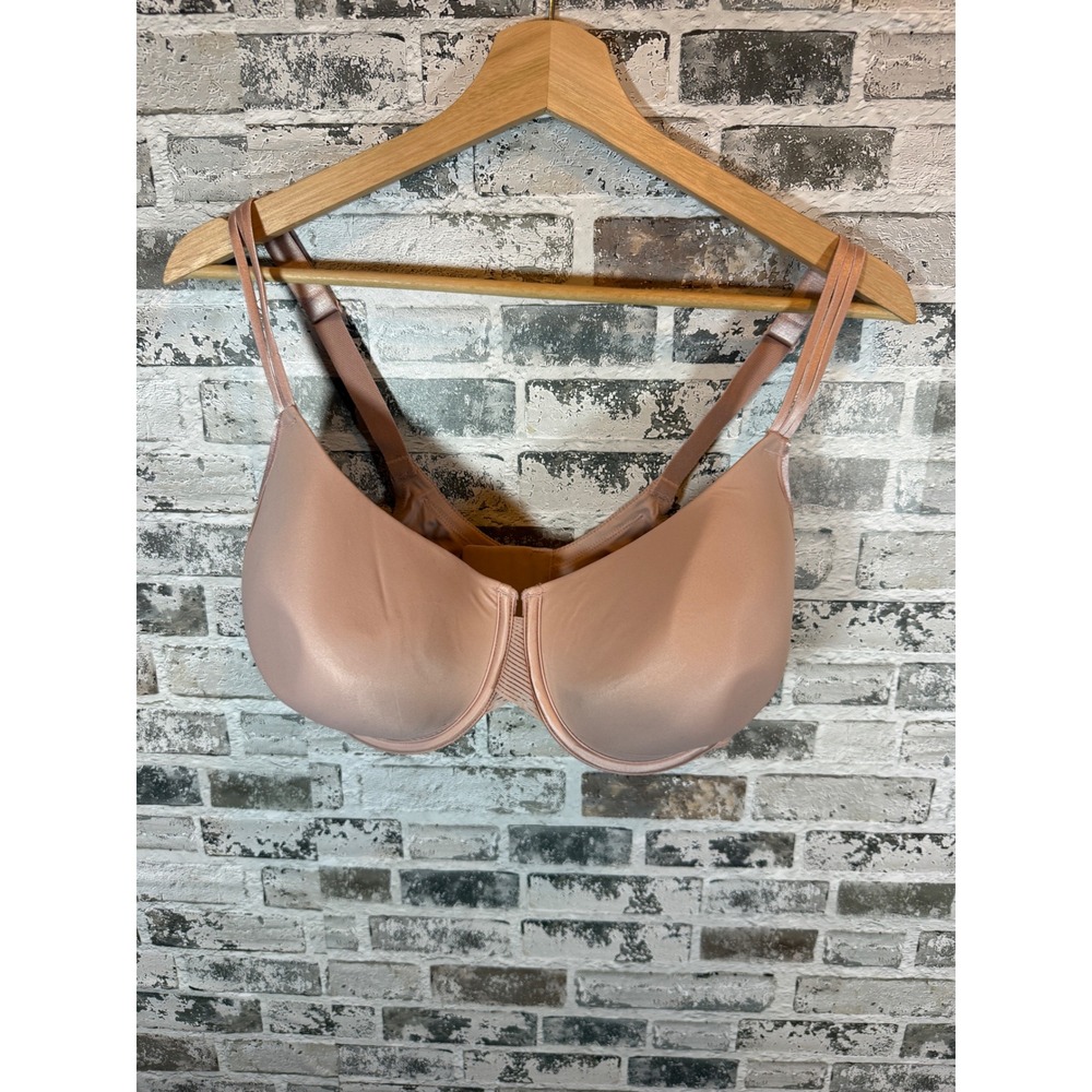 Soma Cooling Full Coverage Bra Womens 36G Rose Dust Underwire Ribbed